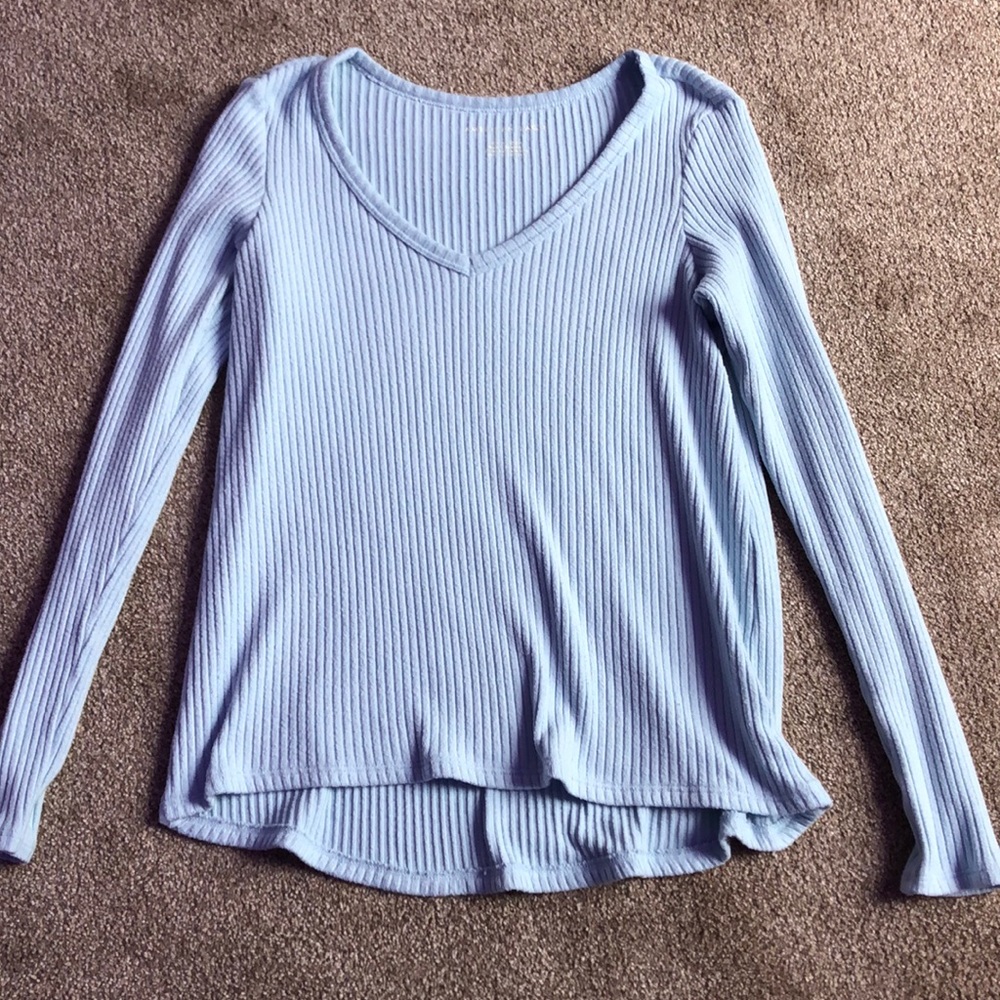American Eagle light blue soft long sleeve sweater
